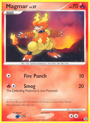 Magmar (93/132) [Diamante y Perla: Maravillas secretas] 