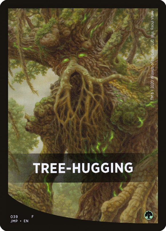 Tarjeta temática de abrazar árboles [Jumpstart Front Cards] 