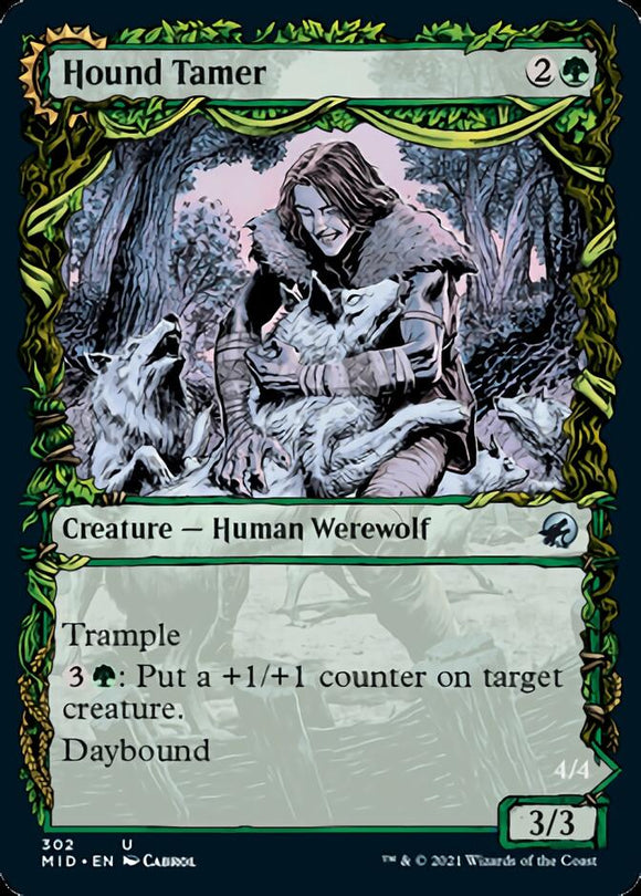 Domador de perros // Cachorro indomable (Equinoccio de exhibición) [Innistrad: Midnight Hunt] 