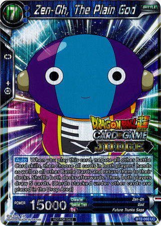 Zen-Oh, el dios de la sencillez (BT2-060) [Tarjetas de promoción de jueces] 