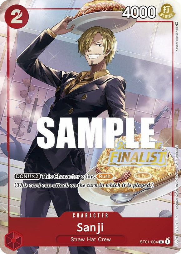 Sanji (Regional en línea 2023) [Finalista] [Tarjetas promocionales de One Piece] 