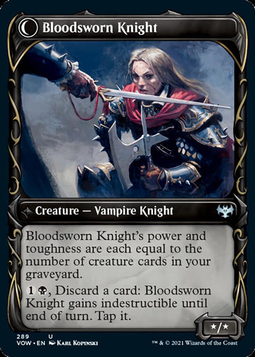 Bloodsworn Squire // Bloodsworn Knight (Showcase Fang Frame) [Innistrad: Crimson Vow] - 0