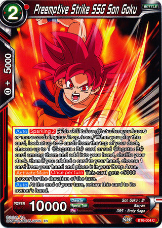 Golpe preventivo SSG Son Goku (BT6-004) [Destroyer Kings] 
