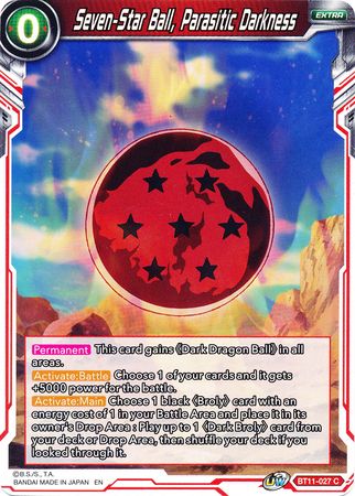 Bola de siete estrellas, Oscuridad parasitaria (BT11-027) [Línea de sangre bermellón] 