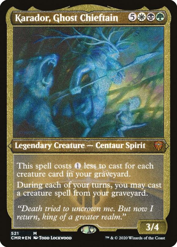Karador, jefe fantasma (grabado) [Commander Legends] 