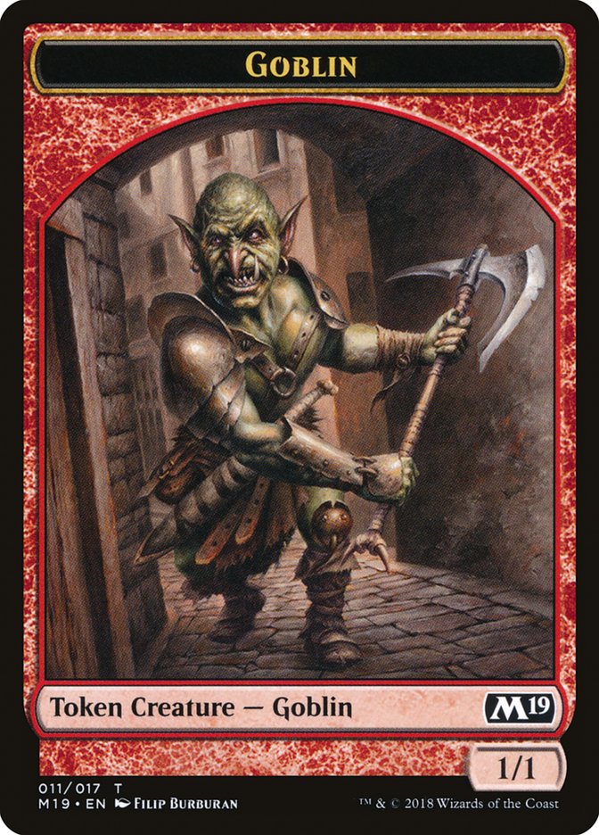 Zombie // Goblin Double-Sided Token (Game Night) [Core Set 2019 Tokens] - 0