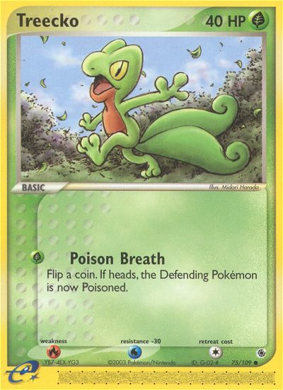 Treecko (75/109) [EX: Rubí y Zafiro] 