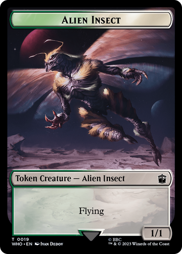 Copy // Alien Insect Double-Sided Token [Doctor Who Tokens] - 0