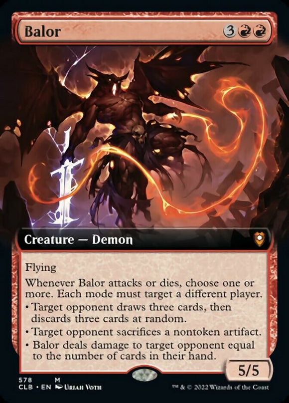 Balor (ilustración ampliada) [Commander Legends: Battle for Baldur's Gate] 