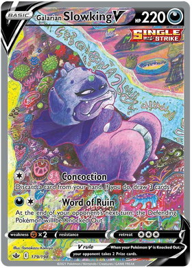 Galarian Slowking V (179/198) [Sword & Shield: Chilling Reign]