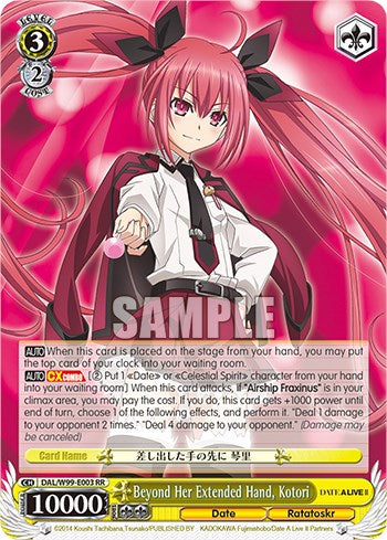 Más allá de su mano extendida, Kotori [Date A Live Vol.2] 
