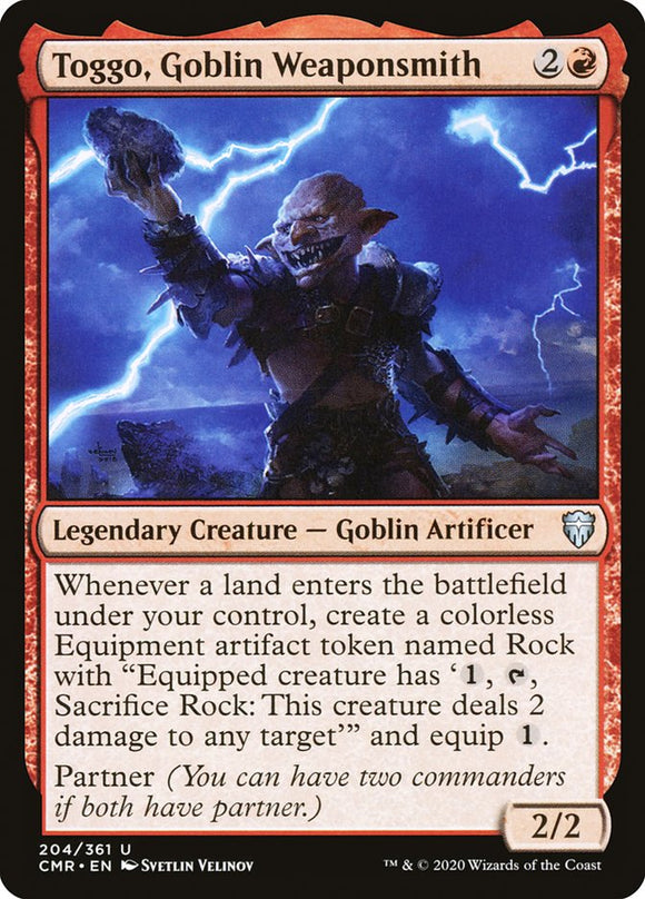 Toggo, herrero de armas goblin [Commander Legends] 