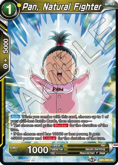 Pan, luchador natural (reimpresión) (DB1-065) [Refuerzo de Battle Evolution] 