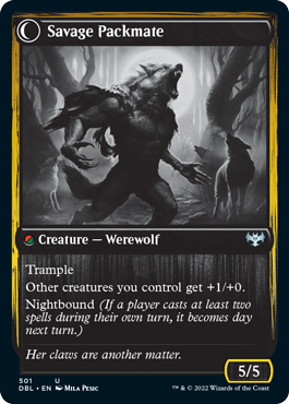 Child of the Pack // Savage Packmate [Innistrad: Double Feature] - 0