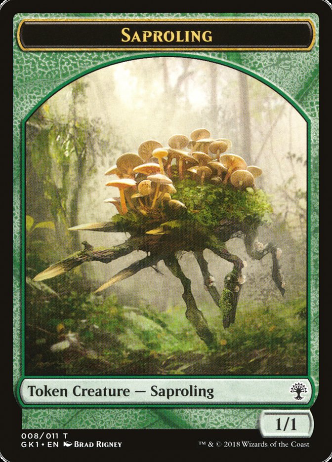 Wurm // Saproling Double-Sided Token [Guilds of Ravnica Guild Kit Tokens] - 0