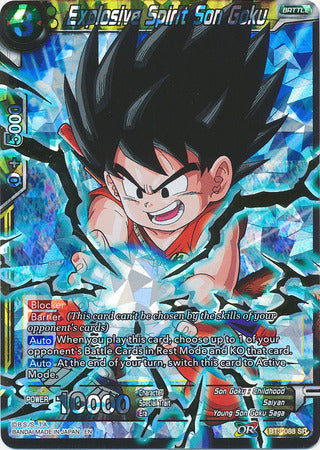 Espíritu explosivo Son Goku (Shatterfoil) (BT3-088) [Dragon Brawl] 