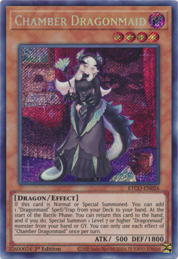 Dragonmaid de la cámara [ETCO-EN026] Secreto raro 