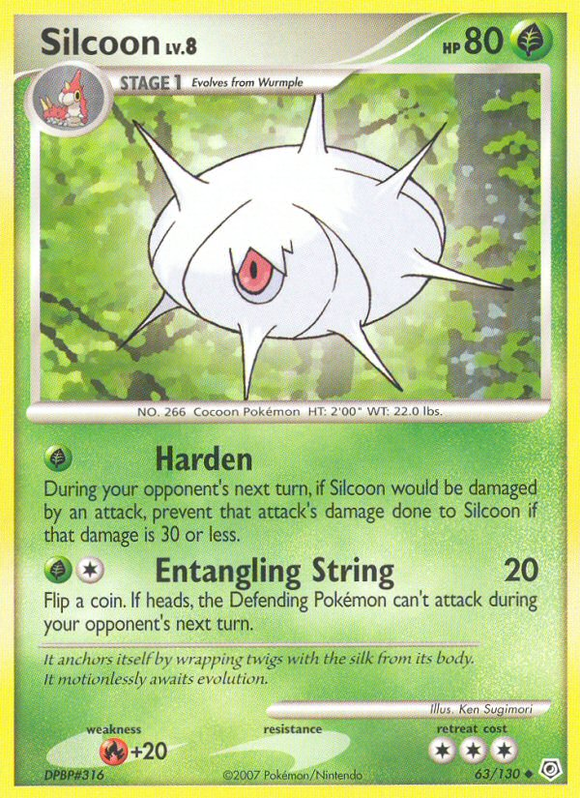 Silcoon (63/130) [Diamante y perla: conjunto básico] 
