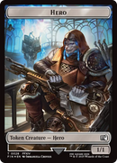Bird // Hero (0028) Double-Sided Token (Surge Foil) [FINAL FANTASY Commander Tokens]-2