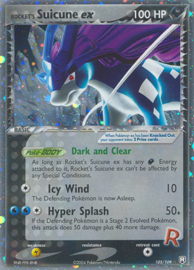 Ex de Suicune de Rocket (105/109) [EX: El regreso del Equipo Rocket] 