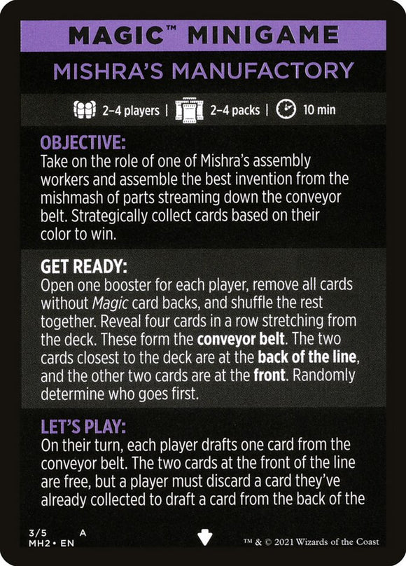 Fábrica de Mishra (minijuego de magia) [minijuego de Modern Horizons 2] 