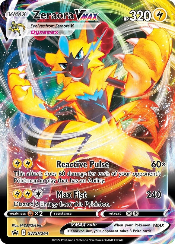 Zeraora VMAX (SWSH264) [Promociones de Sword &amp; Shield: Black Star] 