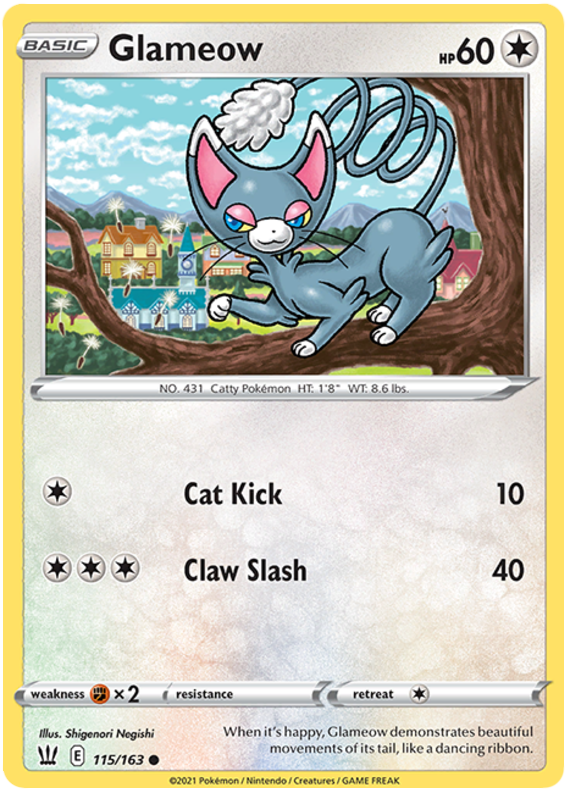 Glameow (115/163) [Espada y escudo: estilos de batalla] 