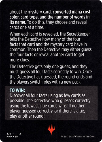Booster Sleuth (Magic Minigame) [Kaldheim Minigame] - 0