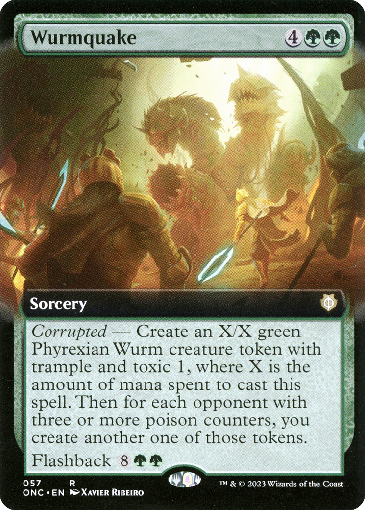 Wurmquake (Extended Art) [Phyrexia: All Will Be One Commander] - 0