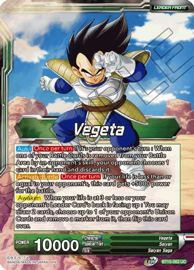 Vegeta // Vegeta, Confrontación Destinada (BT15-062) [Duelo Saiyajin] 