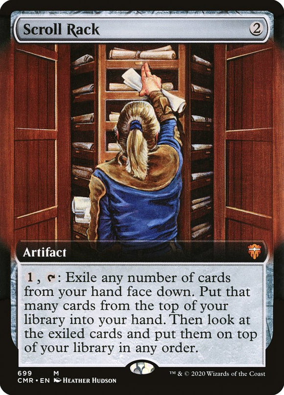 Estante de pergaminos (ilustración ampliada) [Commander Legends] 