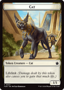Cat (0027) // Phyrexian Goblin Double-Sided Token [Foundations Tokens]-1