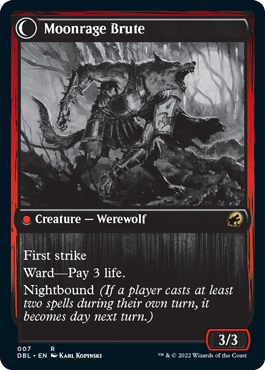 Brutal Cathar // Moonrage Brute [Innistrad: Double Feature] - 0