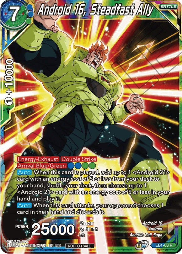 Androide 16, aliado inquebrantable (paquete de selección de campeonato 2023 vol. 1) (EB1-63) [Tarjetas de promoción de torneos] 