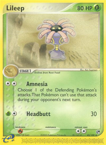 Lileep (43/100) [EX: Tormenta de arena] 