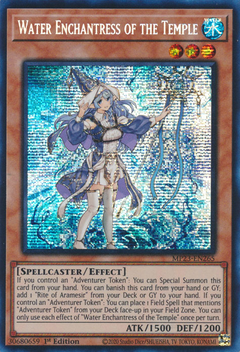 Hechicera del Agua del Templo [MP23-EN265] Prismática Secreta Rara 