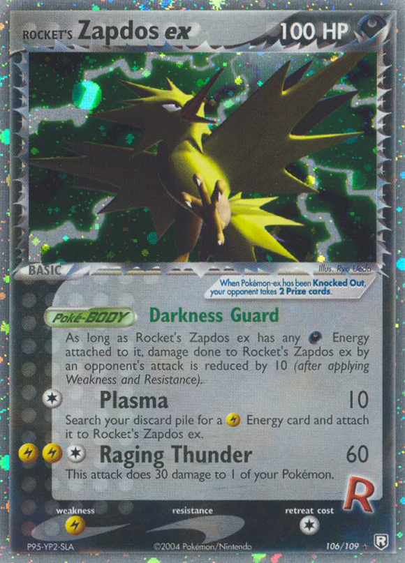 Ex-Zapdos de Rocket (106/109) [EX: El regreso del Team Rocket] 