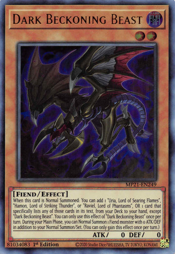 Bestia oscura que llama [MP21-EN249] Ultra rara 