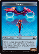 Emblem - Chandra, Spark Hunter // Vehicle Double-Sided Token [Aetherdrift Tokens]-2