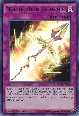 Reliquia nórdica Gungnir [LC5D-EN200] Ultra rara 