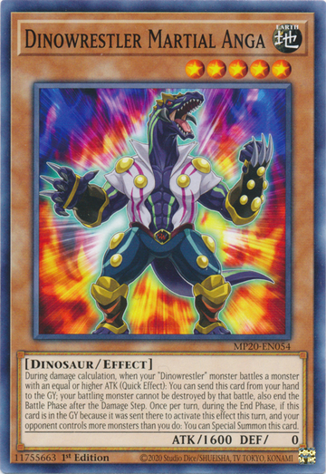 Luchador dinosaurio Anga marcial [MP20-EN054] Común 