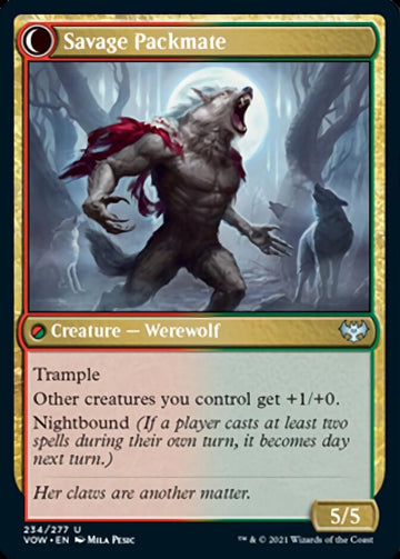 Child of the Pack // Savage Packmate [Innistrad: Crimson Vow] - 0
