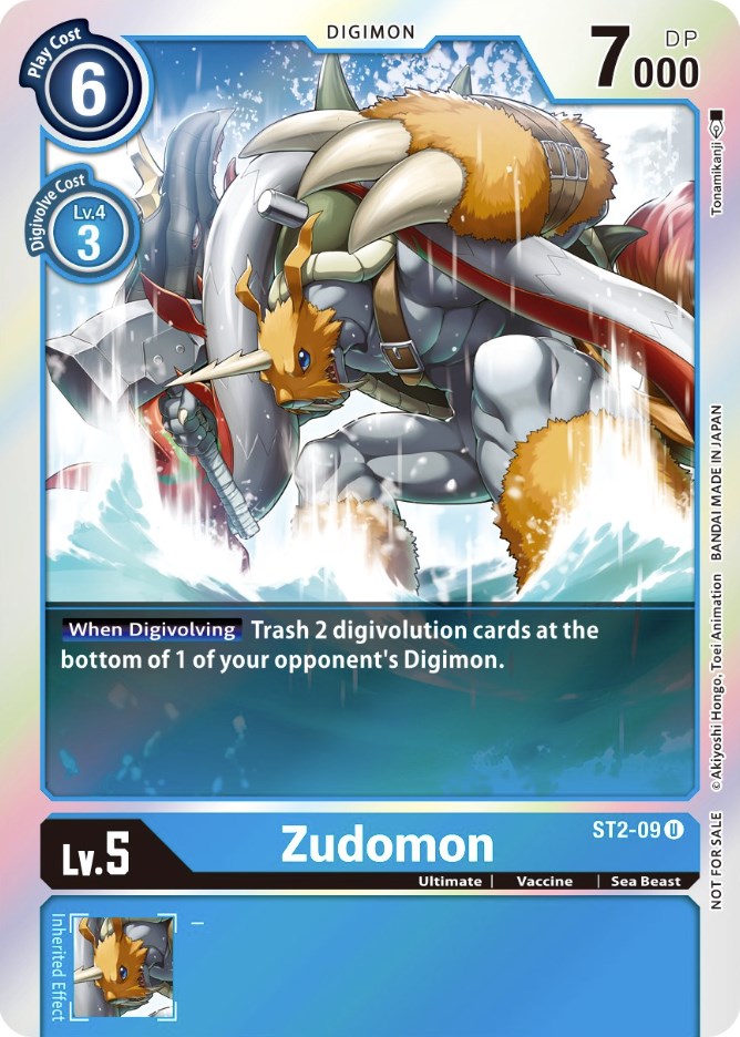 Zudomon [ST2-09] (Paquete oficial de torneo vol. 6) [Mazo inicial: Promociones de Cocytus Blue] 