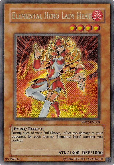 Heroína Elemental Lady Heat [PP02-EN008] Secreto Raro 
