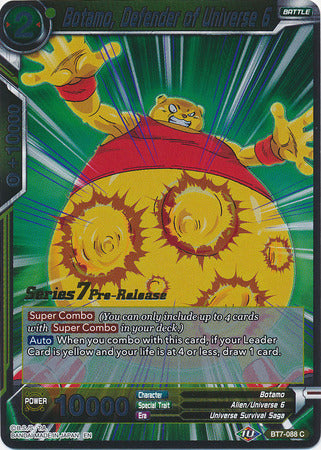 Botamo, Defensor del Universo 6 (BT7-088_PR) [Promociones de prelanzamiento de El Asalto de los Saiyajin] 