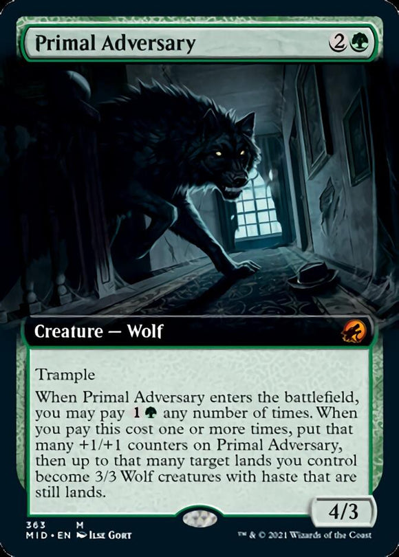 Adversario primigenio (ilustración ampliada) [Innistrad: Midnight Hunt] 