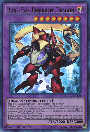 Dragón de péndulo de ojos rúnicos [MP15-EN220] Ultra raro 
