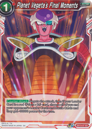 Los últimos momentos del planeta Vegeta (EX13-07) [Set especial de aniversario 2020] 