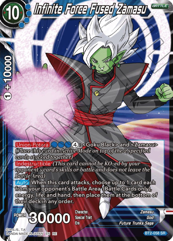 Zamasu fusionado con fuerza infinita (reimpresión) (BT2-058) [Ultimate Deck 2023] 