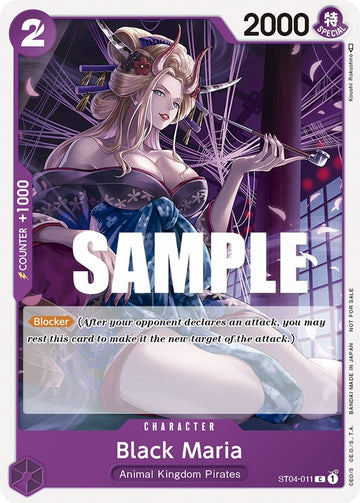 Black Maria (Paquete de torneo vol. 2) [Tarjetas promocionales de One Piece]
